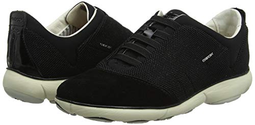 Geox D Nebula C, Zapatillas Mujer, Negro (Gun C1357), 36 EU