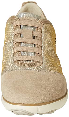 Geox D Nebula G, Zapatillas Mujer, Beige (Lead/lt Taupe), 37 EU