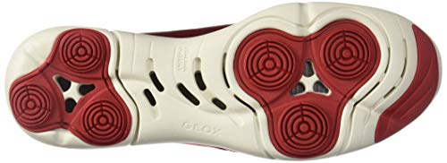 Geox D Nebula S Zapatillas de Deporte de Cuero para mujer-Red-38
