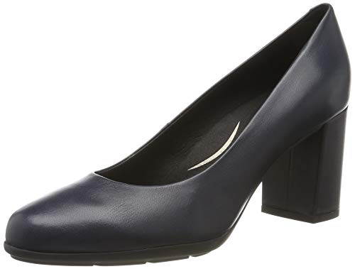 Geox D New ANNYA A, Zapatos de Tacón Mujer, Azul (Navy C4002), 35 EU