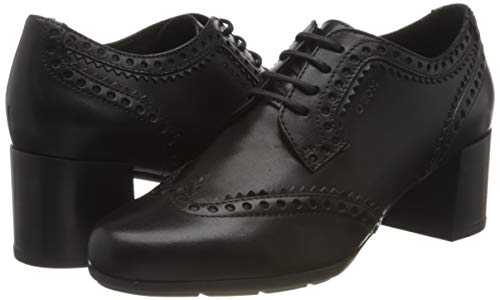 GEOX D NEW ANNYA MID A BLACK Women's Derbys, Oxfords and Monk Shoes Oxfords size 36(EU)