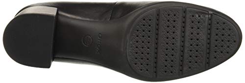 Geox D New Annya Mid A, Zapatos con Tacón Mujer, Negro (Black C9999), 37 EU