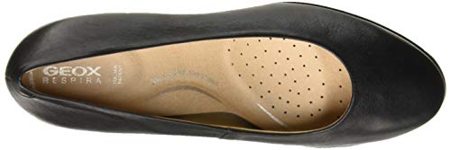 Geox D New Annya Mid A, Zapatos con Tacón Mujer, Negro (Black C9999), 37 EU