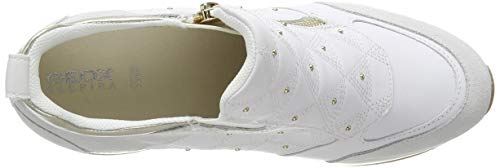 Geox D NYDAME D, Zapatillas Mujer, Blanco (White/Off White C1352), 40 EU