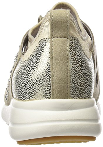 Geox D Ophira B, Zapatillas Mujer, Dorado (Lt Taupe/lt Gold), 36 EU