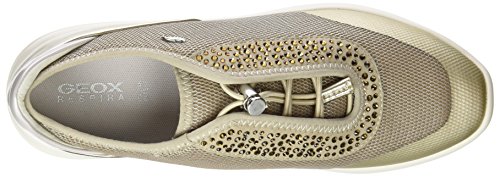 Geox D Ophira E, Zapatillas Mujer, Dorado, 38 EU