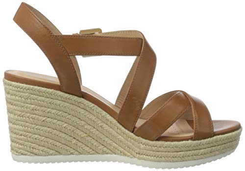 Geox D Ponza A, Sandalias con Plataforma Mujer, Marrón (Cognac C6001), 40 EU
