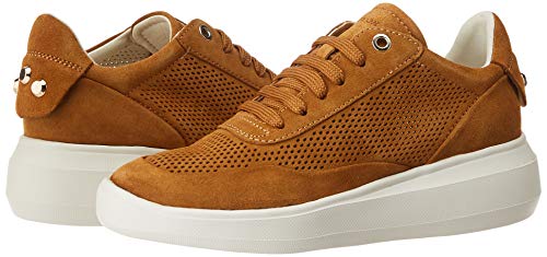 Geox D Rubidia A, Zapatillas Mujer, Marrón (Curry C2021), 37 EU
