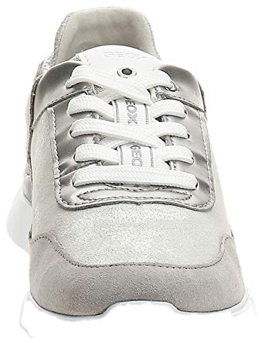 Geox D Sandal Hiver A, Zapatillas Mujer, Plateado (Silver/Lt Grey C0898), 37 EU