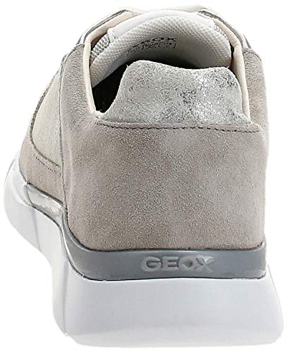 Geox D Sandal Hiver A, Zapatillas Mujer, Plateado (Silver/Lt Grey C0898), 38 EU