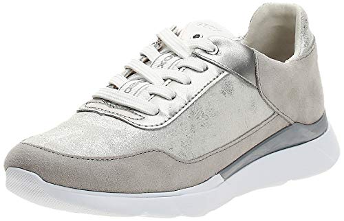 Geox D Sandal Hiver A, Zapatillas Mujer, Plateado (Silver/Lt Grey C0898), 38 EU