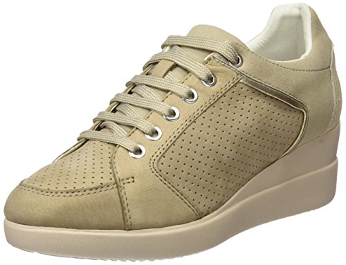 Geox D Stardust B, Zapatillas Mujer, Beige, 40 EU