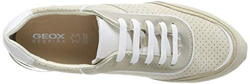 Geox D TABELYA A, Zapatillas Mujer, Beige (Cream/Lt Gold C5k2l), 39 EU