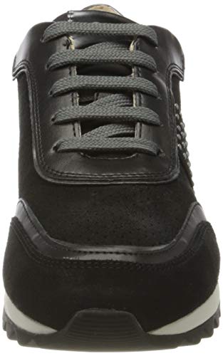 Geox D TABELYA A, Zapatillas Mujer, Negro (Black/Gun C9b1g), 40 EU
