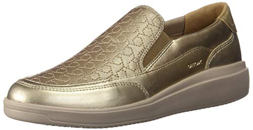 Geox D TAHINA B, Zapatillas Mujer, Dorado (Champagne), 39 EU