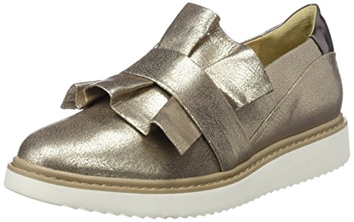 Geox D THYMAR D, Mocasines Mujer, Dorado (Lead), 35 EU