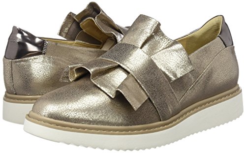 Geox D THYMAR D, Mocasines Mujer, Dorado (Lead), 39 EU
