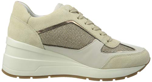 Geox D ZOSMA A, Zapatillas Mujer, Dorado (Gold/Sand C2217), 38 EU