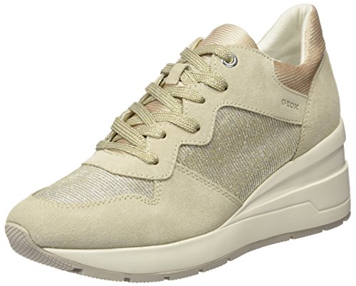 Geox D Zosma C, Zapatillas para Mujer, Beige (Lt Taupe), 39 EU