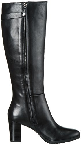 Geox D643WC00043 - Botas altas con tacón para mujer, color Negro (Black C9999), talla 40 EU
