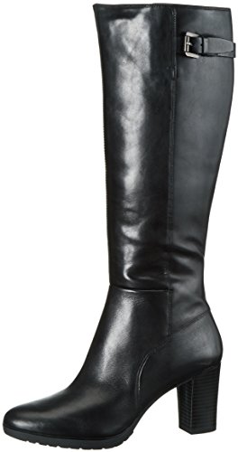 Geox D643WC00043 - Botas altas con tacón para mujer, color Negro (Black C9999), talla 40 EU
