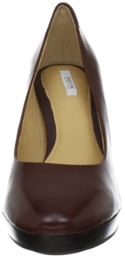 Geox Donna Marian Plateau D24X5B00043C6004 - Zapatos clásicos de Cuero para Mujer, Color marrón, Talla 41