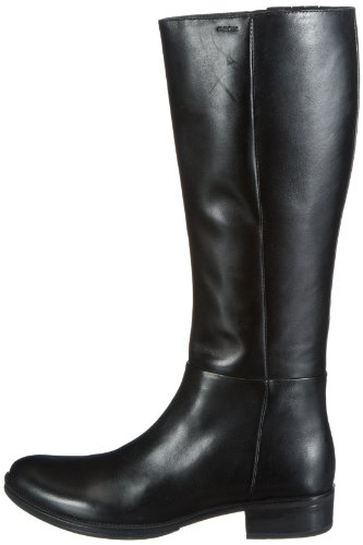 Geox Donna Meldi Stivali, Botas Planas para Mujer, Negro (BLACK C9999), 40 EU