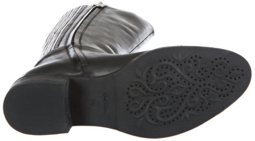 Geox Donna Meldi Stivali, Botas Planas para Mujer, Negro (BLACK C9999), 40 EU