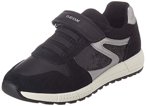 GEOX J ALBEN GIRL A BLACK Girls' Trainers Low-Top Trainers size 33(EU)