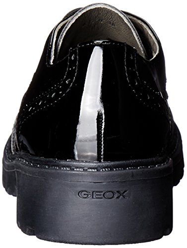 Geox J Casey Girl N, School Uniform Shoe, Negro (BLACKC9999), 37 EU