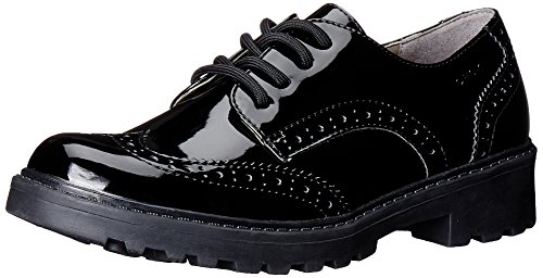 Geox J Casey Girl N, School Uniform Shoe, Negro (BLACKC9999), 37 EU