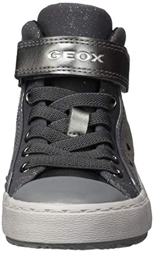 Geox J Kalispera Girl I, Zapatillas Niñas, Gris (Dk Grey C9017), 36 EU