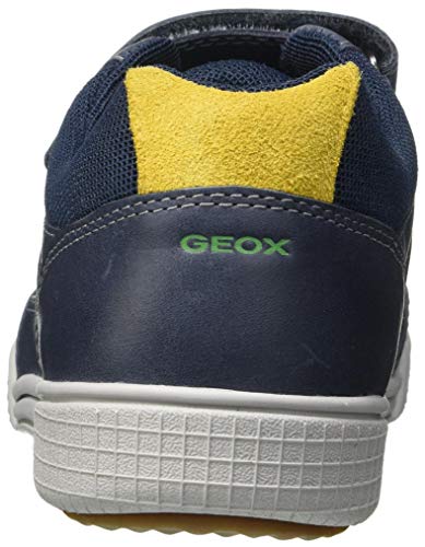 Geox J POSEIDO Boy A, Zapatillas, Azul Marino Verde, 37 EU