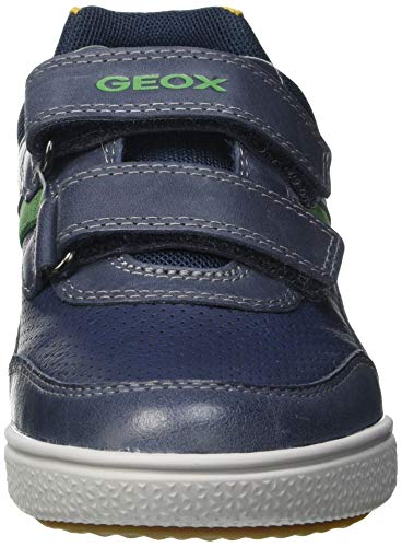 Geox J POSEIDO Boy A, Zapatillas, Azul Marino Verde, 37 EU