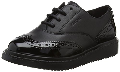 Geox J THYMAR Girl E, Zapatos de Cordones Oxford Mujer, Negro (Black), 41 EU