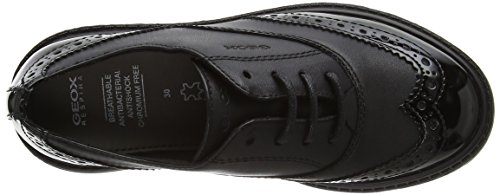 Geox J THYMAR Girl E, Zapatos de Cordones Oxford Mujer, Negro (Black), 41 EU