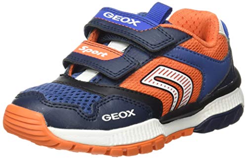 Geox J Tuono Boy A, Zapatillas para Niño Niños, Azul (Marino/Naranja), 31 EU