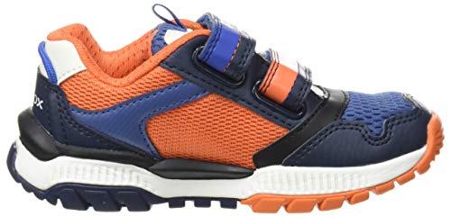 Geox J Tuono Boy A, Zapatillas para Niño Niños, Azul (Marino/Naranja), 31 EU