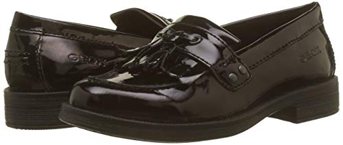 Geox JR Agata A, School Uniform Shoe Mujer, Negro (Black C9999), 39 EU
