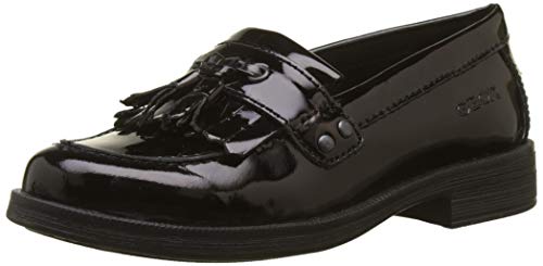 Geox JR Agata A, School Uniform Shoe Mujer, Negro (Black C9999), 39 EU