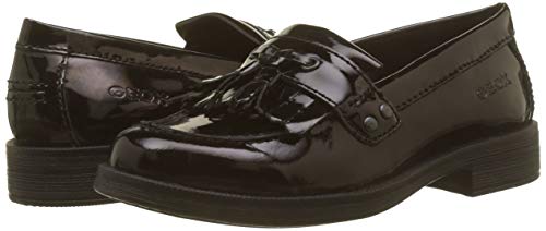 Geox JR Agata A, School Uniform Shoe Niñas, Negro (Black C9999), 24 EU