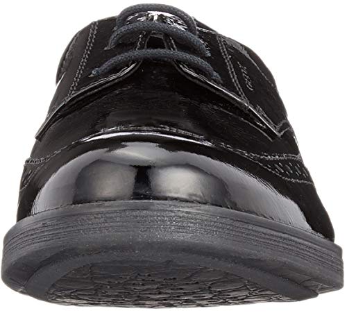 Geox JR Agata D, Zapatos de Cordones Brogue Mujer, Negro, 38 EU