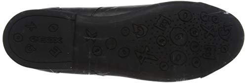 Geox JR Plie' F, Zapatos de Cordones Oxford Mujer, Negro (Black C9999), 37 EU