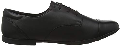 Geox JR Plie' F, Zapatos de Cordones Oxford Mujer, Negro (Black C9999), 37 EU