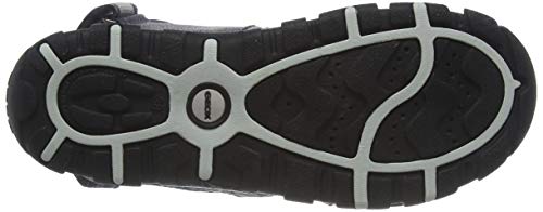 Geox Jr Sandal Strada A, Sandalias con Punta Abierta para Niños, Azul (Navy/Grey C0661), 35 EU