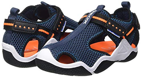 Geox JR Wader A, Sandalias Deportivas, Azul Marino, 34 EU