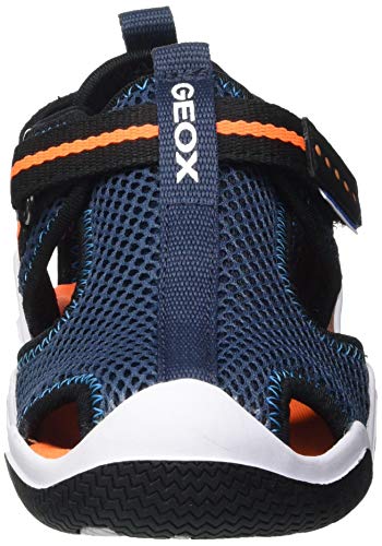 Geox JR Wader A, Sandalias Deportivas, Azul Marino, 34 EU