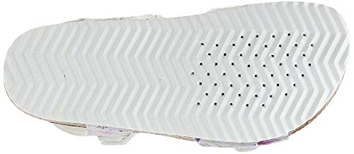 Geox Niñas Sandalias de Vestir J Adriel Girl, Chica Sandalia con Tiras, Sandalias con Correa,Zapatos de Verano,cómodo,Silver,30 EU / 11.5 UK Child