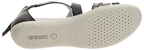 Geox Sandalias de mujer D Sandal Vega, sandalias gladiador Negro Size: 38 EU