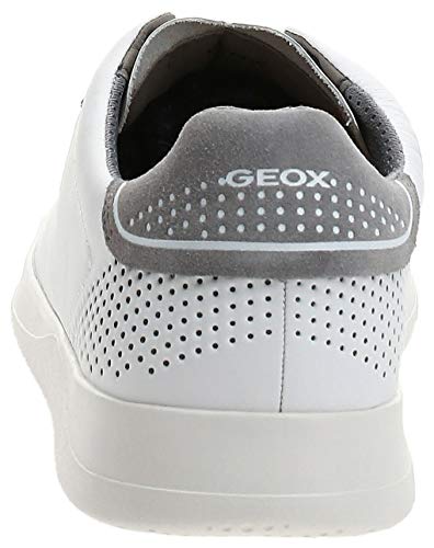Geox U KENNET B, Zapatillas Hombre, Blanco (White C1000), 46 EU